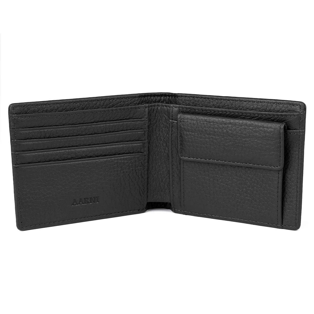 Lompakko kolikkotaskulla RFID(musta)