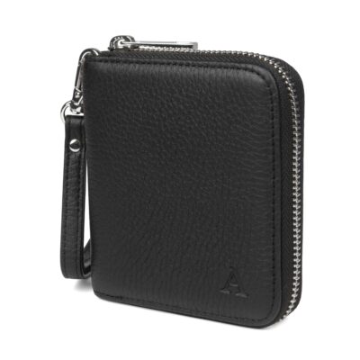 Mini Clutch-Lompakko musta/hopea