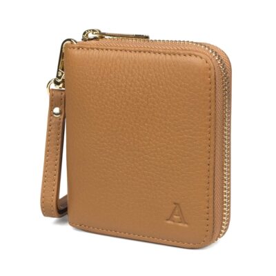 Mini Clutch-Lompakko konjakki/kulta