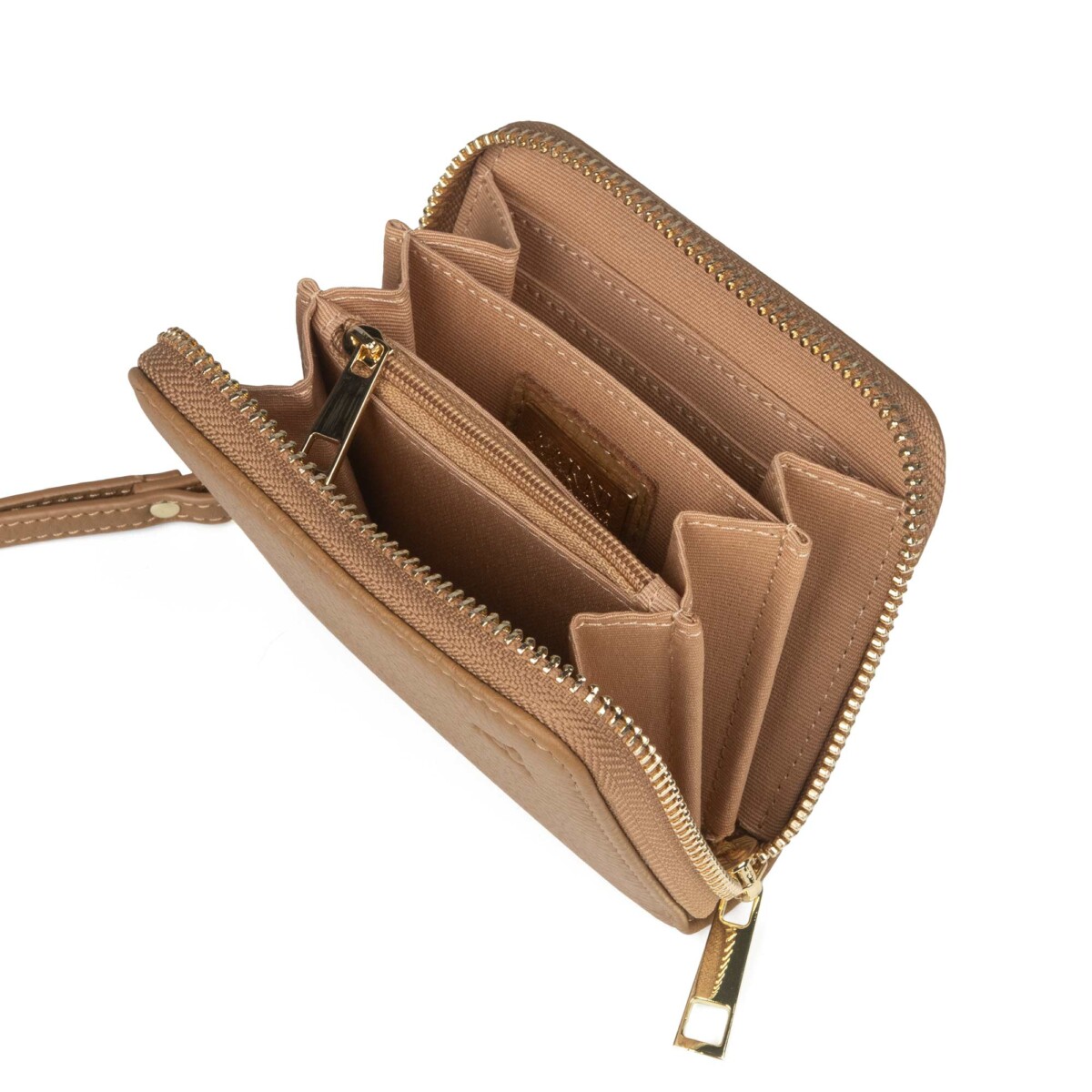 Mini Clutch-Lompakko konjakki/kulta - Image 2